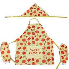 라바 토마토 방수 앞치마세트 옐로우