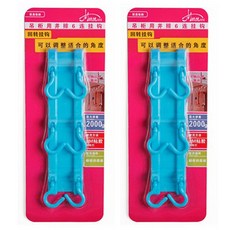 ECODY 多鉤掛架 藍色, 2入