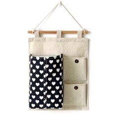 THEZAKKA布質衛生紙架 SXFA066, 心黑, 1個