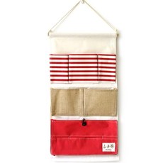 THEZAKKA 패브릭휴지꽂이 SXFA069, 레드, 1개