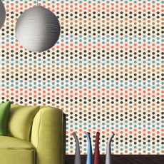 해피스 스트라이프 패턴벽지101, 혼합색상