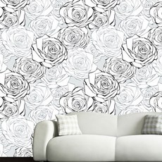 해피스 스트라이프 패턴벽지043, 혼합색상