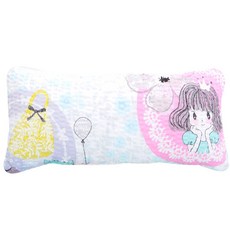 보몽드 메이걸 순면리플 아동베개커버 +솜, 블루