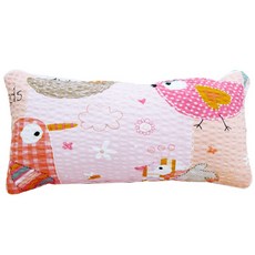 보몽드 와우 순면리플 아동베개커버 +솜, 핑크