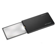 Eschenbach 宜視寶 Easy Pocket XL LED照明放大鏡 2.5倍率, 152210, 黑色, 1個