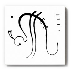 케이아트 칸딘스키 TRENTE A4509 액자, 화이트 + 블랙