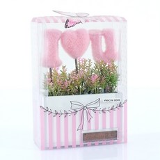 프로방스코리아 I LOVE YOU화분, 핑크, 1개