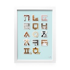 올뉴프레임 ㄱㄴㄷ 애니멀 MDF 프레임 포스터액자