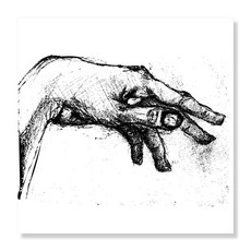 디아섹액자 벽걸이용, 여자  손가락