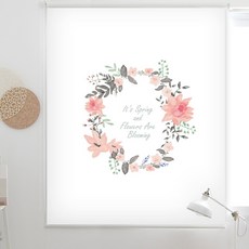 끌래망스 블루밍1 암막 실사 롤스크린