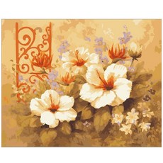 DIY 그림그리기 60cm x 75cm, 1개, 순결한꽃3