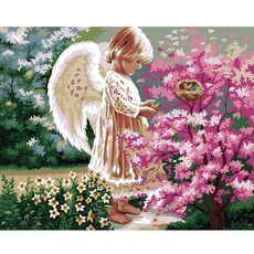 DIY 그림그리기 60cm x 75cm, 1개, 벚꽃천사3