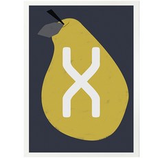 daily Bom 字母西洋梨 X, 白色的