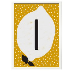 daily Bom 字母檸檬 I, 白色的