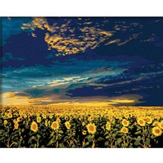 DIY 그림그리기 60cm x 75cm, 1개, 해바라기향연3
