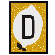 daily Bom Initial 檸檬 D, 黑色