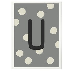 daily Bom 字母U大圓點, 白色的