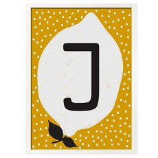 daily Bom 字母J 檸檬, 白色的