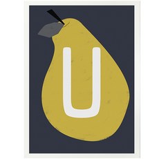 daily Bom 字母U西洋梨, 白色的