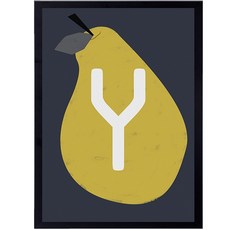 daily Bom 字母西洋梨 Y, 黑色