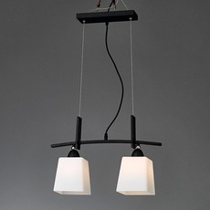 Amilight BIANG 2燈吊燈, 黑色