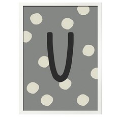 daily Bom 字母大圓點 V, 白色的