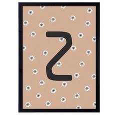 daily Bom 首字母可愛小花 Z, 黑色