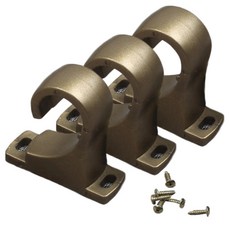 桿支架 25mm 3入, 金色, 2個