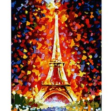 DIY 그림그리기 60cm x 75cm, 1개, 에펠탑3