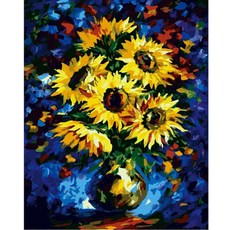 DIY 그림그리기 60cm x 75cm, 1개, 해바라기유혹2