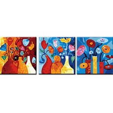 DIY 그림그리기 3단 50cm x 50cm, 알록달록, 1개