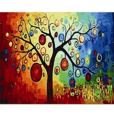 DIY 그림그리기 60cm x 75cm, 1개, 행운나무3