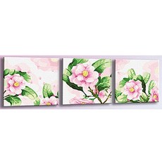 DIY 그림그리기 3단 40cm x 40cm, 1개, 동백꽃