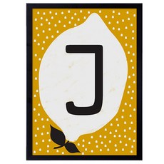 데일리봄 이니셜 레몬 J, 블랙