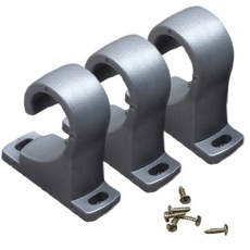 커튼봉 브라켓 25mm 3p, 실버, 2개