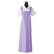 Eiaenji 單面塗層斜紋滾邊防水圍裙 大, 紫色, 1個