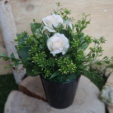 플라워마트 장미 믹스 센터피스, 샴페인, 블랙, 1개