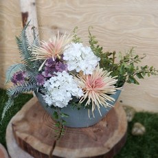 Flower Mart蜘蛛網中心裝飾, 粉色, 藍色, 1個