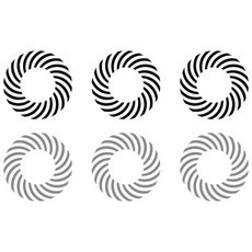 Decosarang 圖案貼紙 Ringo, A 黑色 + 灰色