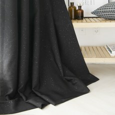 Maison Textile Tron Lux遮光窗簾 黑色 小窗, 1套, 遮光窗簾 + 繩子 + 水煙袋 + 針