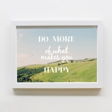 fromtwenty Do More 字母設計相框, 白色的