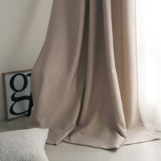 Maison Textile Tron遮光窗簾 米色 小窗, 1套, 遮光窗簾 + 繩子 + 水煙袋 + 針