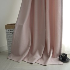 Maison Textile J遮光窗簾 粉色 小窗, 1套, 遮光窗簾 + 繩子 + 水煙袋 + 針