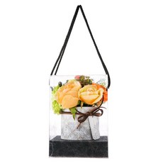 假花裝飾花盆, 1個, 橘子