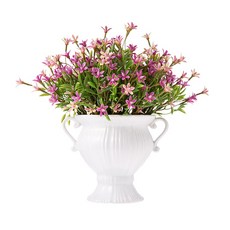 迷你花裝飾花盆, 1個, 粉色的