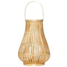 휩시 랜턴 w/glass bamboo small, 529006