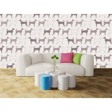 해피스 패턴 실크벽지, 369