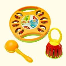 유아악기완구 악기3종 set, 혼합 색상, 1개