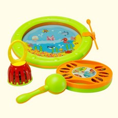 유아악기완구 악기4종 set, 혼합 색상, 1개