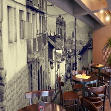 프렌체 골목길 유니크벽지, 혼합 색상